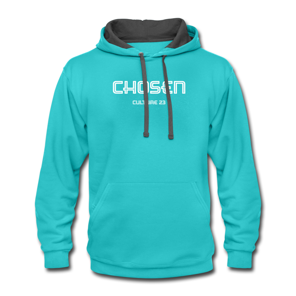 Chosen Hoodie - scuba blue/asphalt