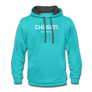 Chosen Hoodie - scuba blue/asphalt