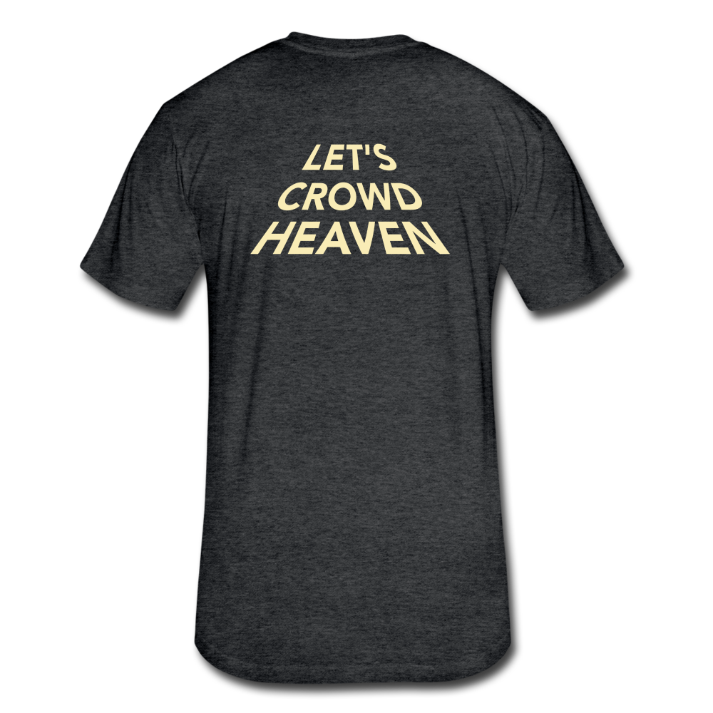 Let's Crowd Heaven Tee - heather black