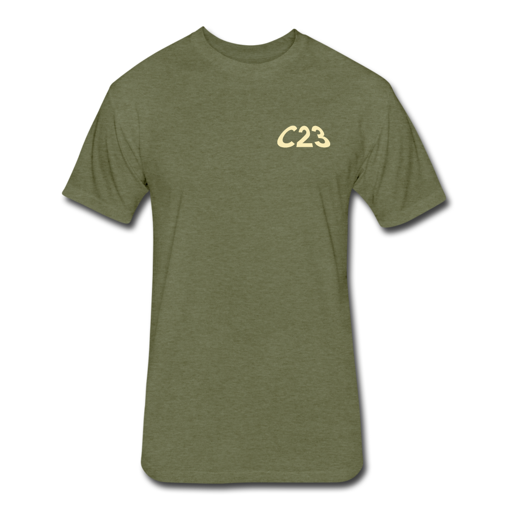 Let's Crowd Heaven Tee - heather military green