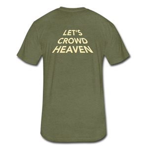 Let's Crowd Heaven Tee - heather military green