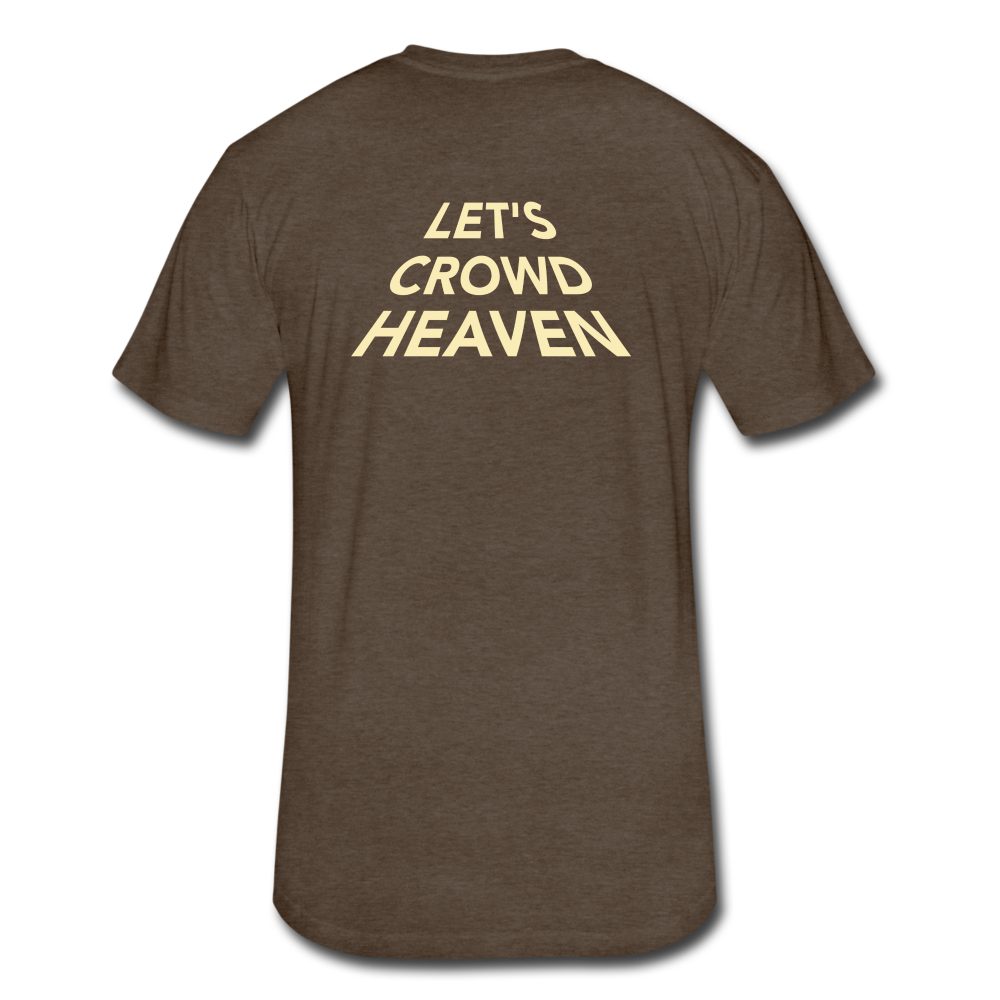 Let's Crowd Heaven Tee - heather espresso