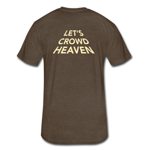 Let's Crowd Heaven Tee - heather espresso